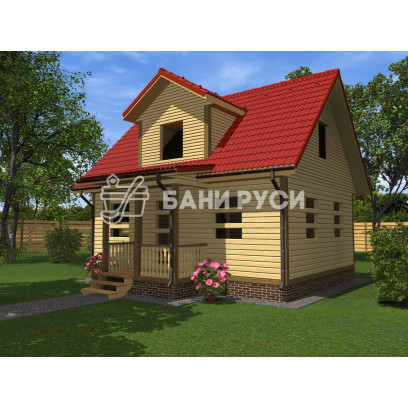 Сруб дома 7,5x8 СД-3