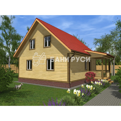 Каркасный дом 9x10 КД-22