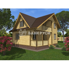 Каркасный дом 8x8 КД-23
