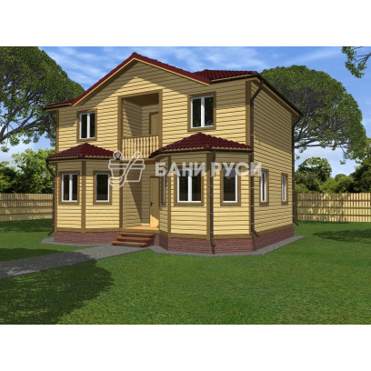 Каркасный дом 9x7 КД-37