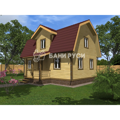 Каркасный дом 9x6 КД-38