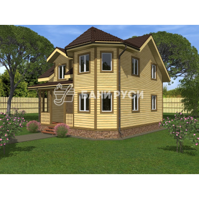 Каркасный дом 8x8 КД-40