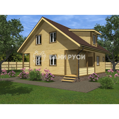 Каркасный дом 9x9 КД-42