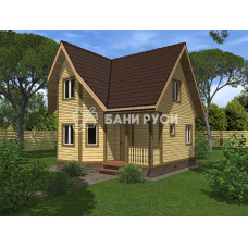 Каркасный дом 7x7 КД-43