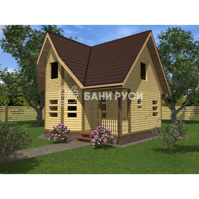 Сруб дома 7x7 СД-30