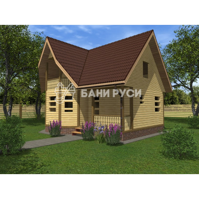 Сруб дома 7x8 СД-31